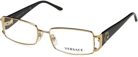 versace ve 1163m 1252 pale gold metal rectangle eyeglasses|Versace™ VE1163M Rectangle Eyeglasses.